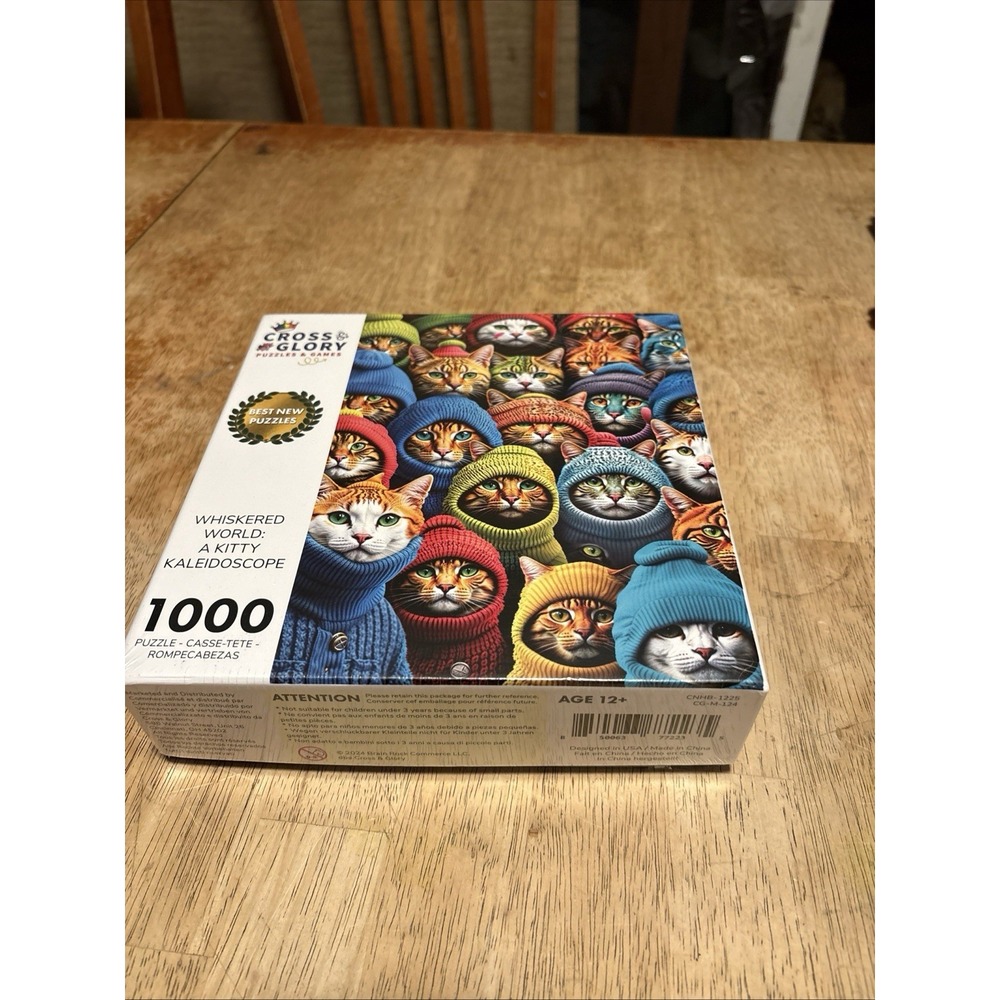 Cross & Glory Kitty Kaleidoscope 1000 Piece Jigsaw Puzzle Cats CNHB-0925